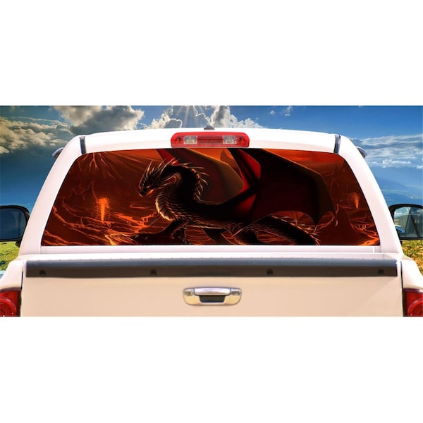 Entretenimiento Dragon 1 Rear Window Graphic Suv View Thru Vinyl Back Truck Decal EN2680484 - main